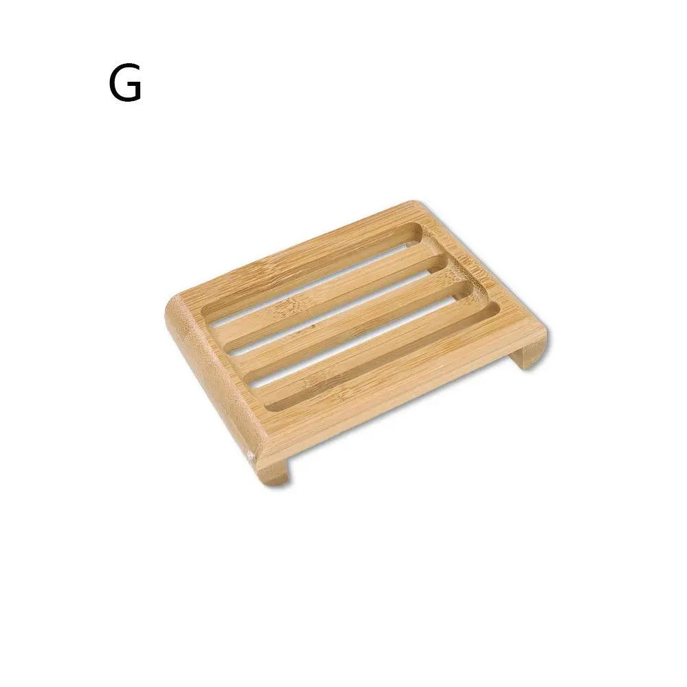 Bamboo Self-Draining Soap Dish with Hanging Box for Shower & Kitchen