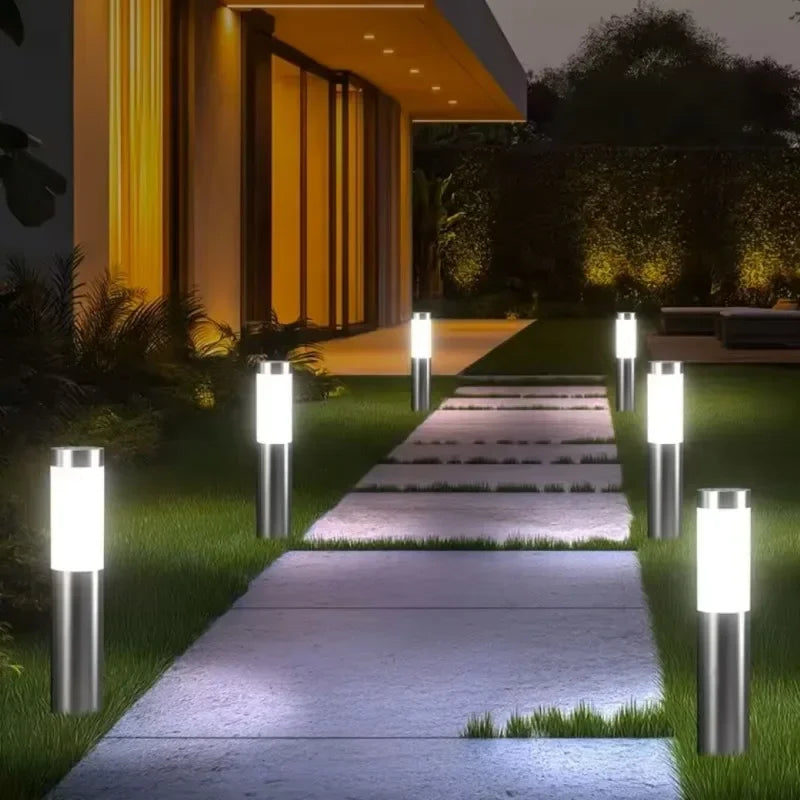 Solar Floor Lamp Outdoor Motion Sensor Waterproof Garden Lawn Light