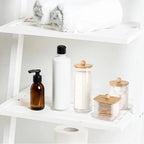 3-Piece Bathroom Organizer Set | Cotton Swab, Cotton Ball & Floss Dispenser