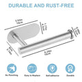 Adhesive Toilet Paper Holder Stainless Steel No Drill Waterproof