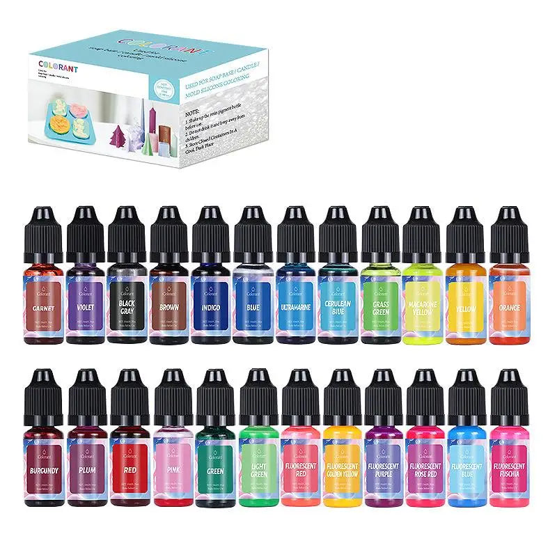Liquid Candle Dye Set – DIY Candle & Soap Colorant Kit