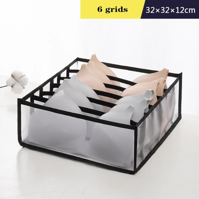 Foldable Drawer Organizer Boxes for Underwear, Bras & Socks