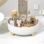 360° Rotating Makeup Organizer Tray – Large Lazy Susan for Vanity
