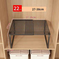 Stackable Expandable Closet Shelf Divider – Adjustable Steel Wardrobe Organizer