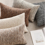 Chenille Striped Throw Pillow Covers for Sofa, Couch & Bed