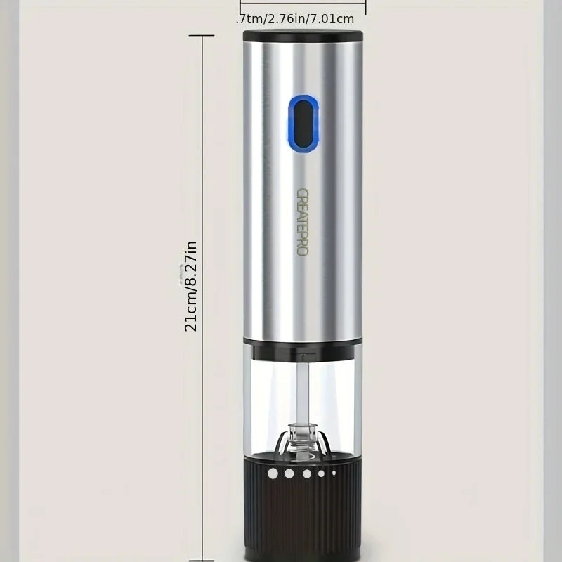 Electric Salt & Pepper Grinder Set – Rechargeable, Adjustable Coarseness
