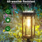 Solar Pathway Lights Outdoor Waterproof Set LED Landscape Lamps for Yard Garden Walkway