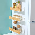 Magnetic Fridge Side Spice Rack – Black Iron Wall Mount