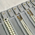Travel Jewelry Holder Portable Necklace Roll Up Organizer Bag for Bracelets & Chains