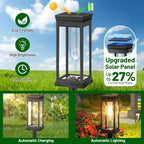 Solar Pathway Lights Outdoor Waterproof Set LED Landscape Lamps for Yard Garden Walkway