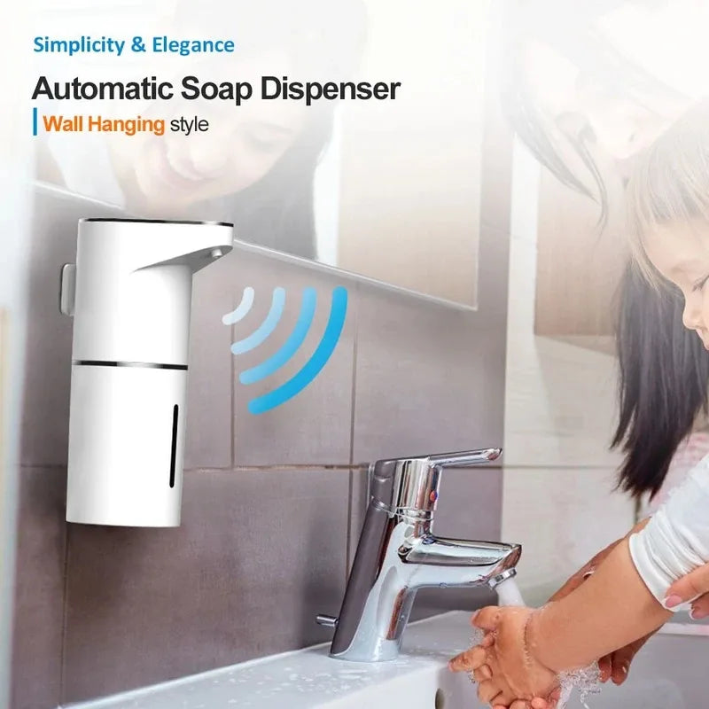 Touchless Foam Soap Dispenser Wall Mounted USB-C Rechargeable
