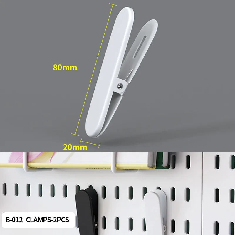 Modular Pegboard Wall Organizer Kit with No-Drill Installation