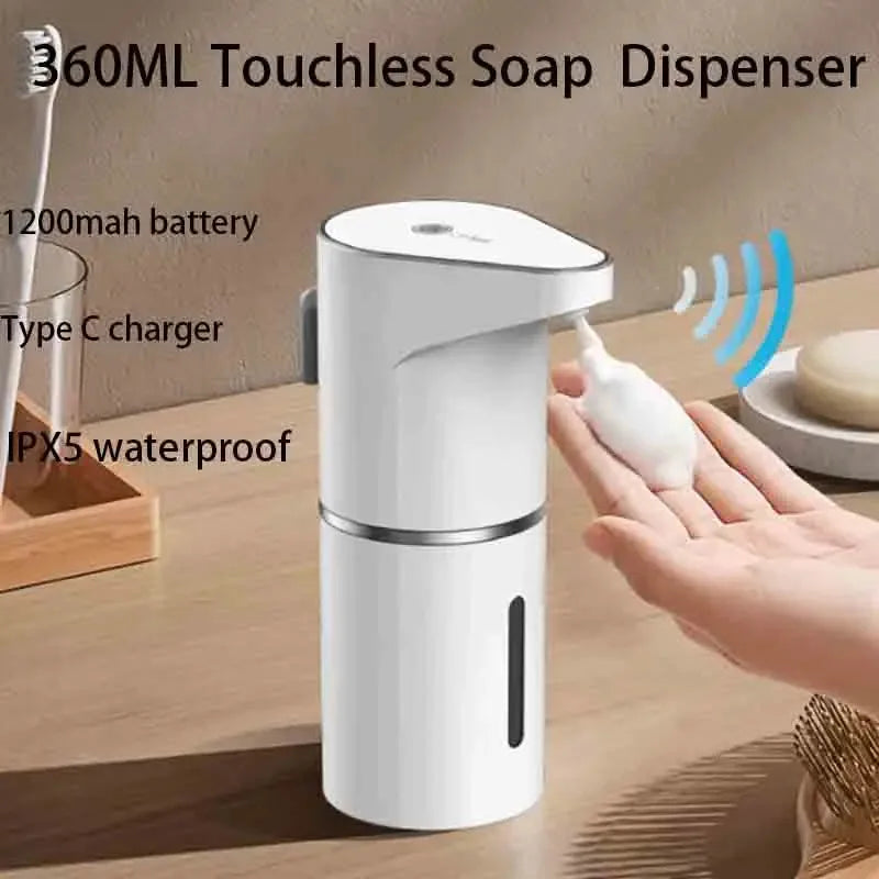 Touchless Foam Soap Dispenser Wall Mounted USB-C Rechargeable