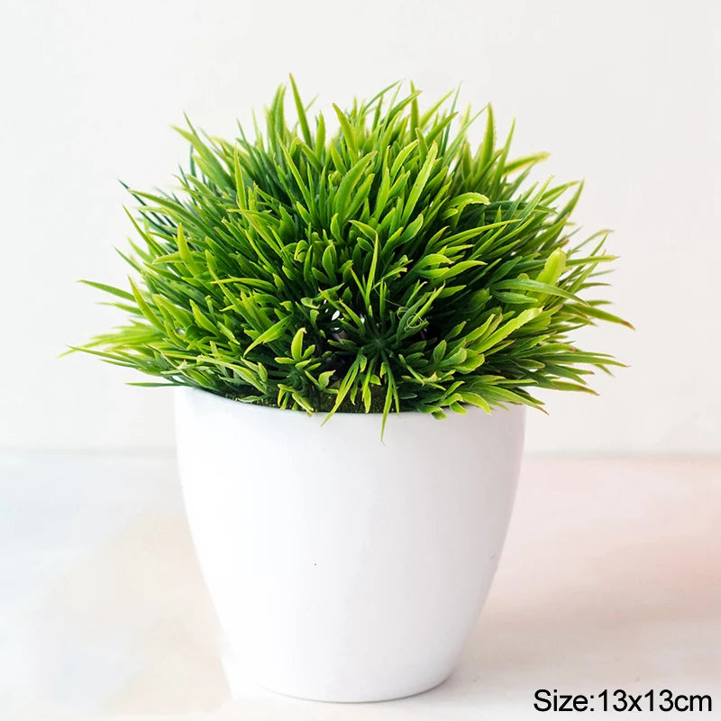 Artificial Bonsai Small Tree in Pot | Faux Desktop Plant Decor