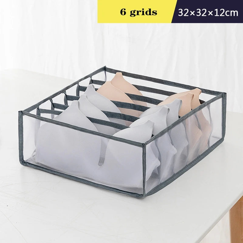 Foldable Drawer Organizer Boxes for Underwear, Bras & Socks