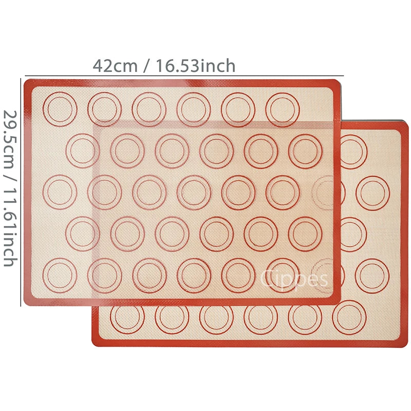 Silicone Baking Mat with Brush & Spatula Set – Non-Stick Reusable Sheets (1, 2 or 4 Pack)