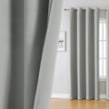 Blackout Thermal Insulated Curtains with Inner Lining, Noise Reduction Drapes for Bedroom & Balcony