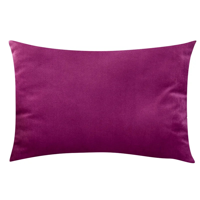 Velvet Plaid Cushion Cover for Sofa and Living Room 12x20