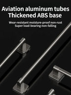 No Drill Towel Bar Wall Mounted Self Adhesive Bathroom Rack
