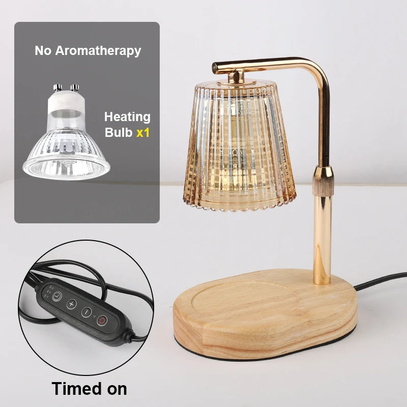 Candle Warmer Lamp with Timer and Dimmer - Cozy Bedroom Decor