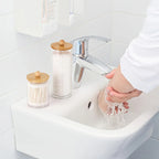 3-Piece Bathroom Organizer Set | Cotton Swab, Cotton Ball & Floss Dispenser