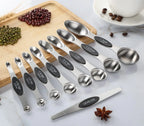 Magnetic Measuring Spoons Set – Dual-Sided Stainless Steel