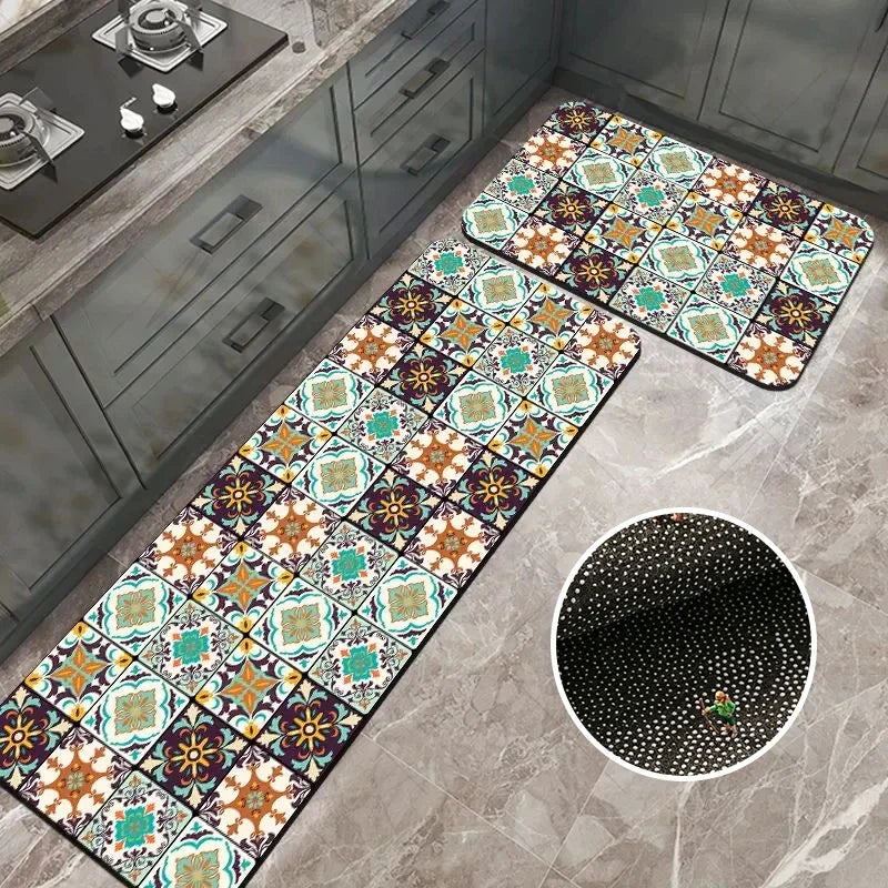 Anti-Slip Kitchen Floor Mat | Absorbent Quick-Dry Bath Rug