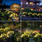 Solar Jellyfish Mushroom Lights Outdoor Garden Yard Decor LED Set