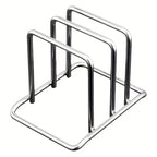 Stainless Steel Pot Lid and Cutting Board Organizer Rack
