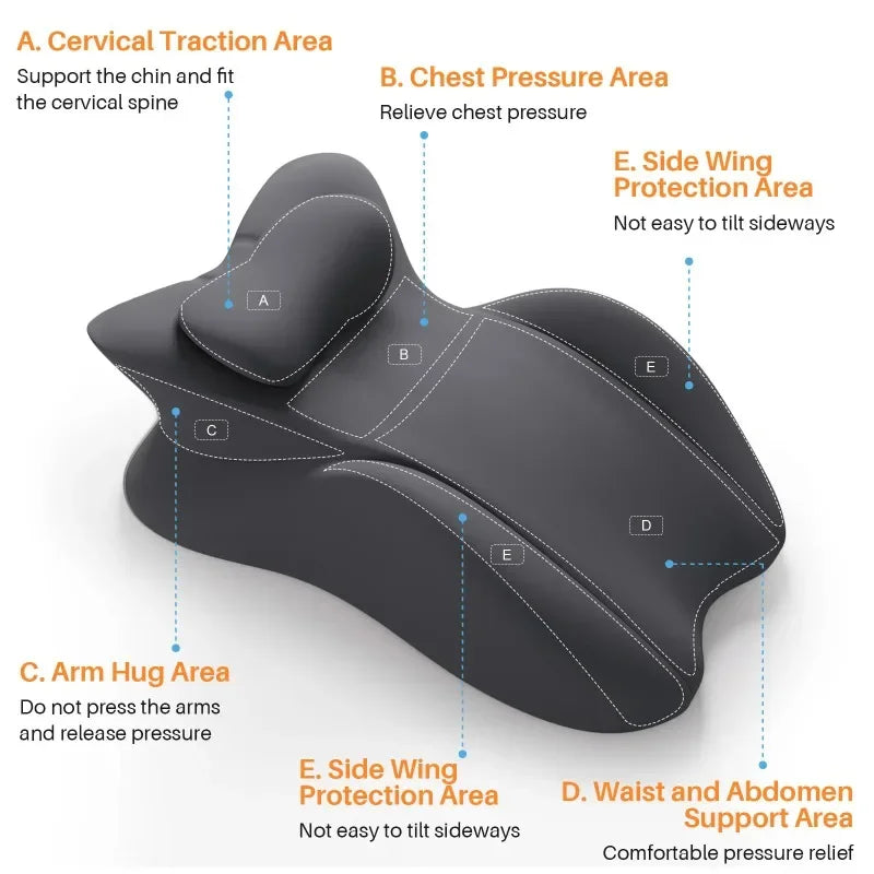 Wedge Pillow Multi-Positional Memory Foam for Body Pain Relief with Removable Cover