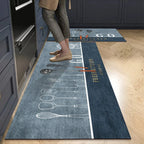 Crystal Velvet Non-Slip Kitchen Runner Rug – Absorbent & Soft