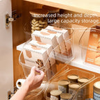 Under Sink Organizer with Wheels and Bottle Storage Bins