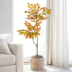 Artificial Fiddle Leaf Fig Tree Indoor Outdoor 77-135cm
