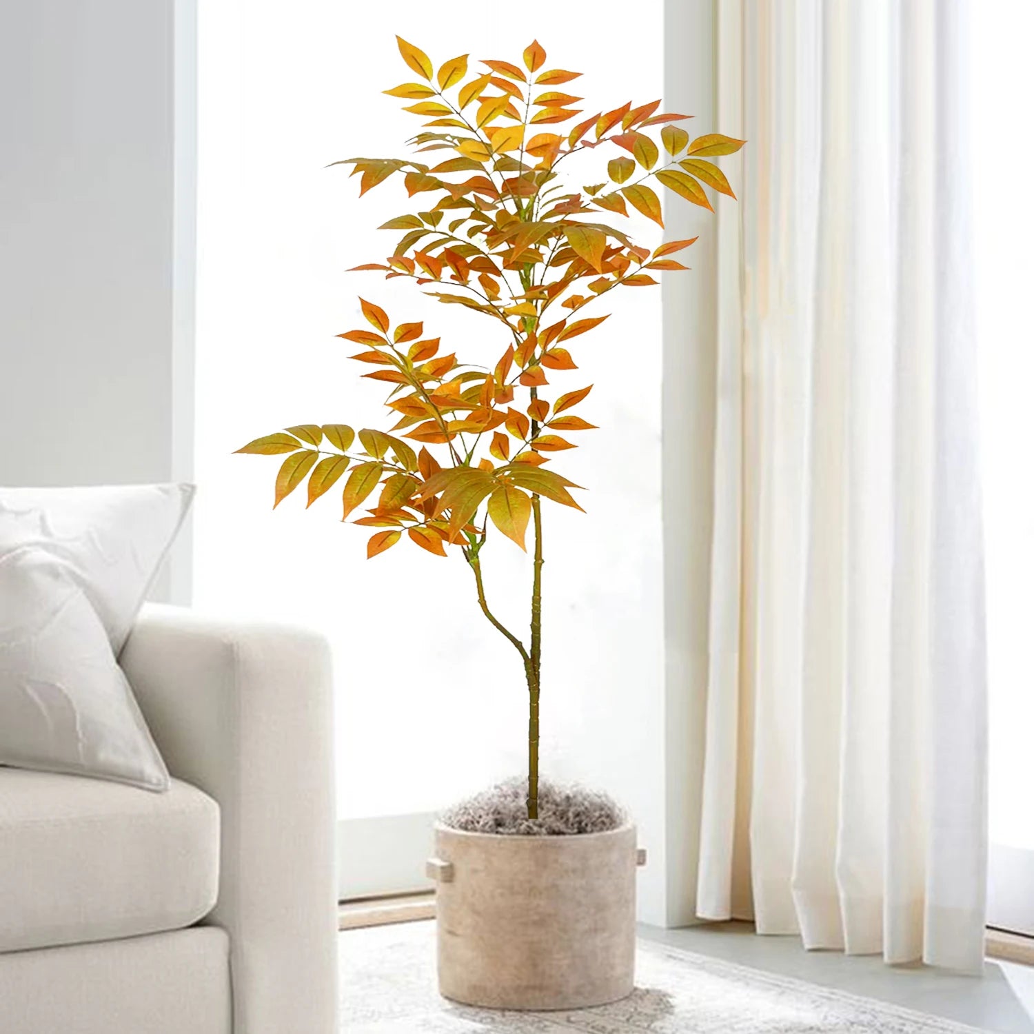 Artificial Fiddle Leaf Fig Tree Indoor Outdoor 77-135cm