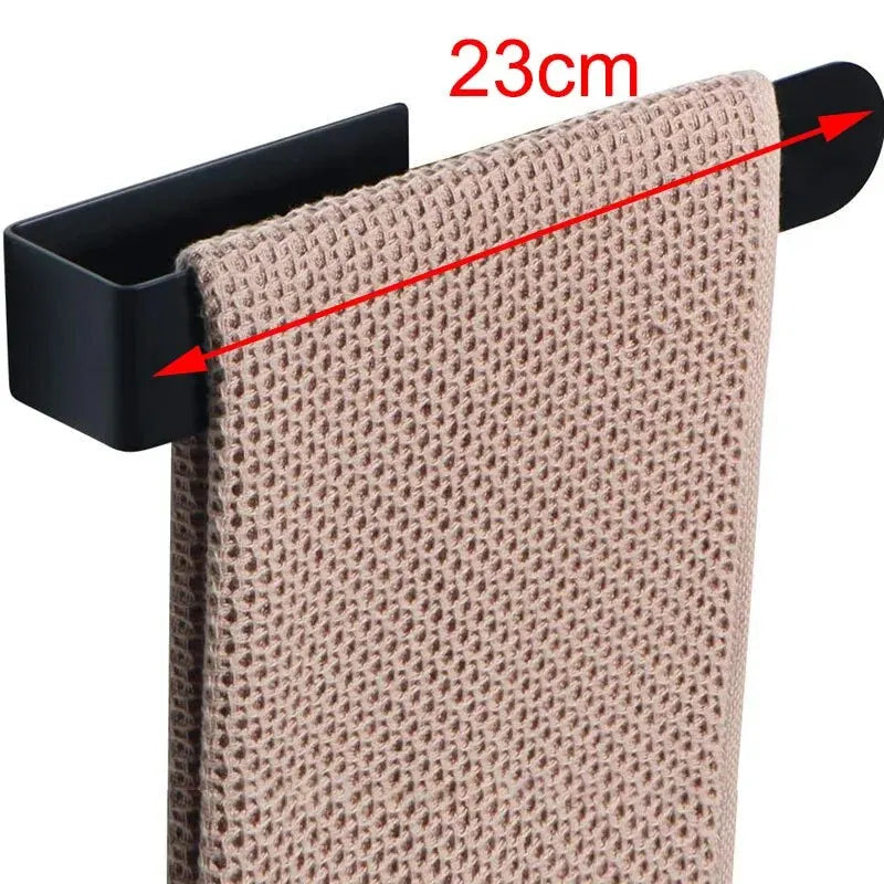 Self-Adhesive Towel Rack No Drill Stainless Steel 40cm Brushed