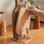 Stainless Steel Pot Lid and Cutting Board Organizer Rack