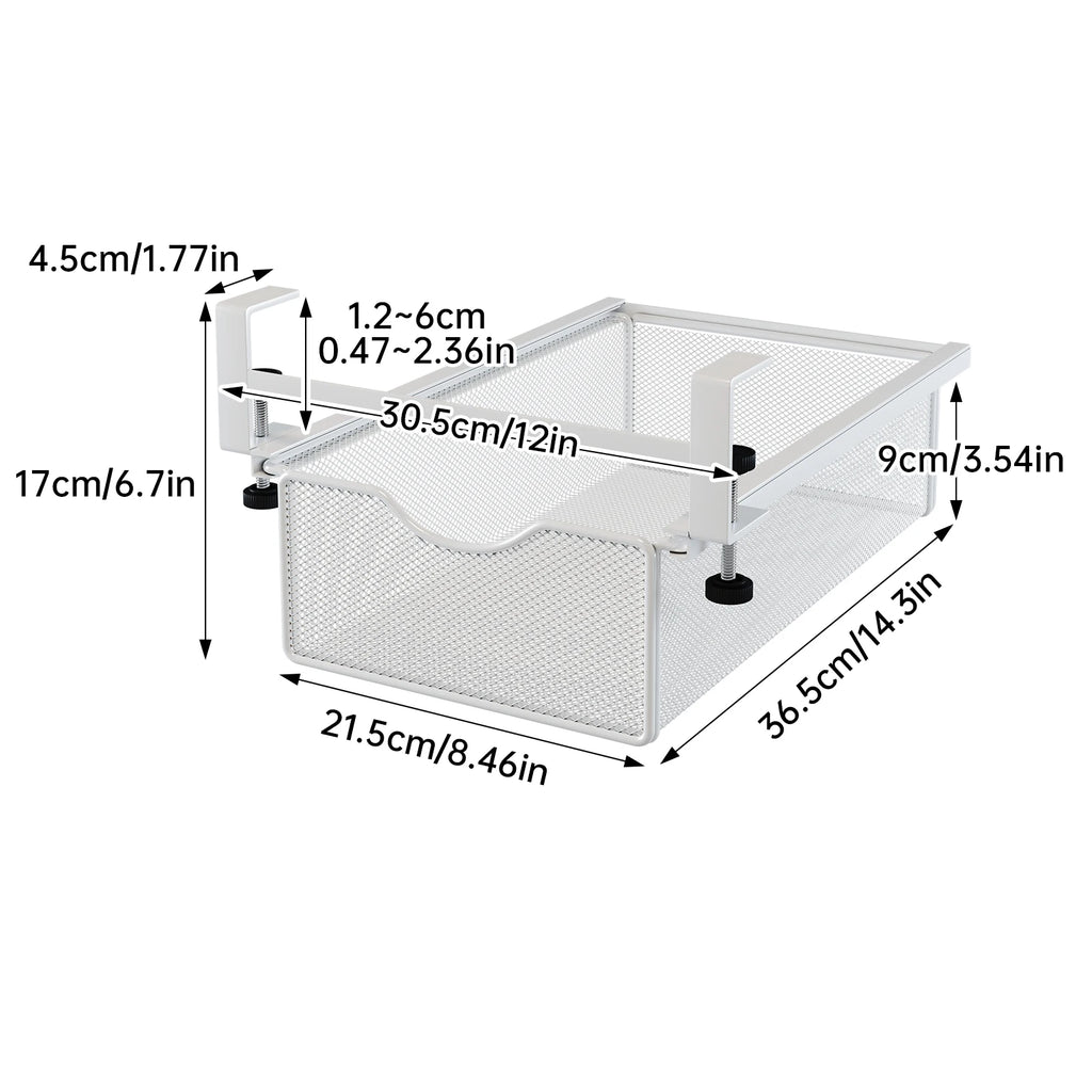 Pull-Out Wardrobe Basket Hanging Closet Organizer – No Drill