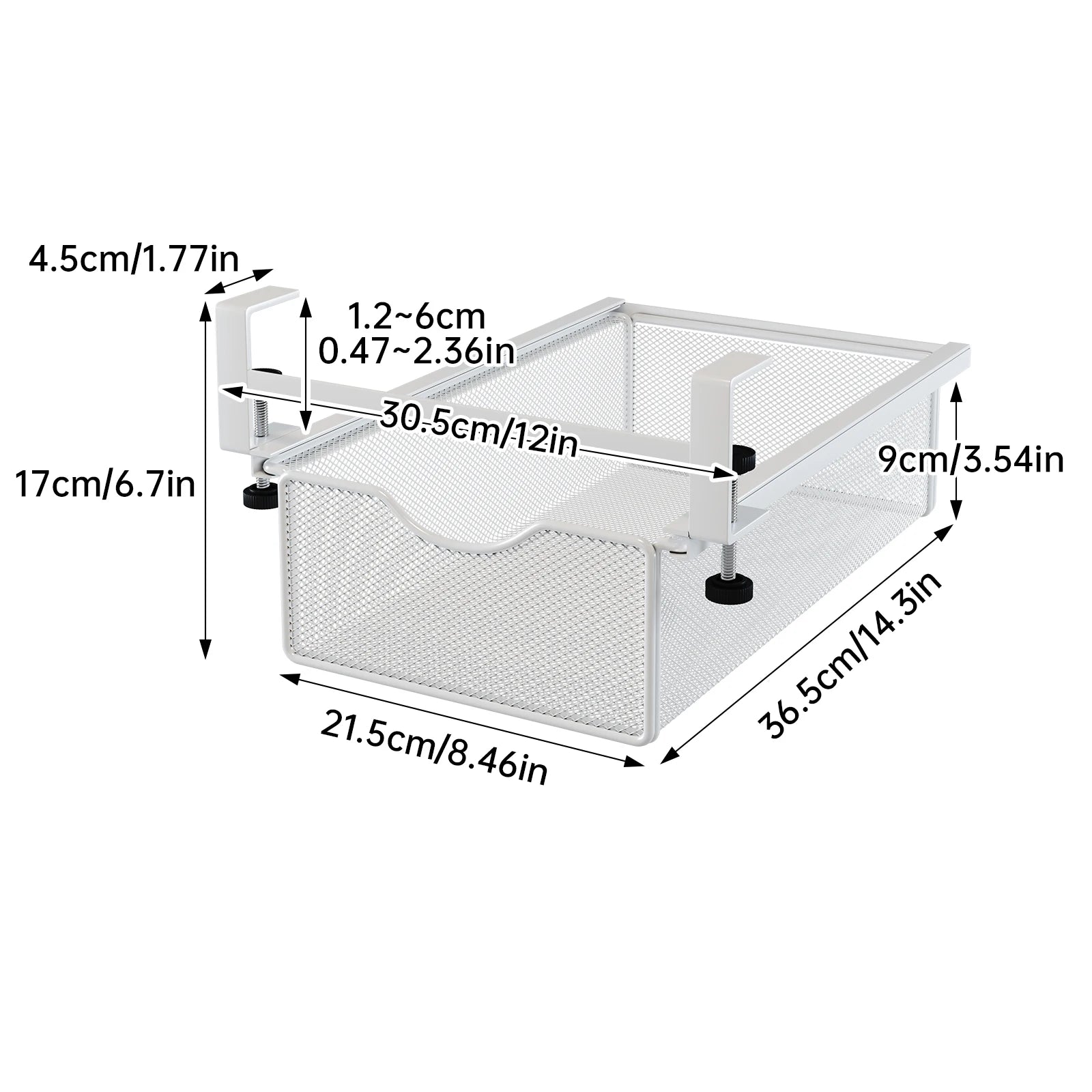 Pull-Out Wardrobe Basket Hanging Closet Organizer – No Drill