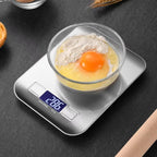 Digital Kitchen Scale 5kg – LCD Display & Stainless Steel Platform