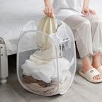 Foldable Ventilated Laundry Basket Large Capacity Portable
