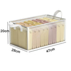 Transparent PVC Storage Basket with Stainless Steel Frame
