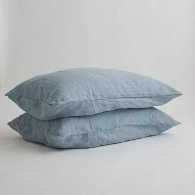 Pure Linen Throw Pillow Case Euro Sham – Solid Colour Cushion Cover