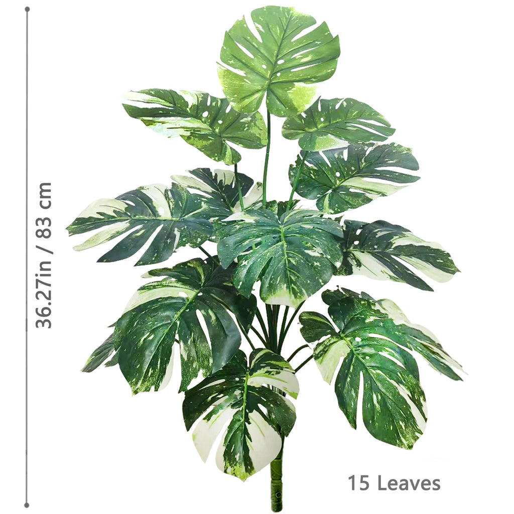 Artificial Monstera Plant Fake Palm Tree Indoor Floor Decor