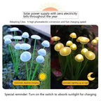 Solar Jellyfish Mushroom Lights Outdoor Garden Yard Decor LED Set