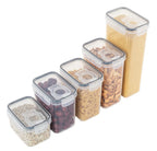 Airtight Pantry Storage Containers with Lids – Cereal & Dry Food Set