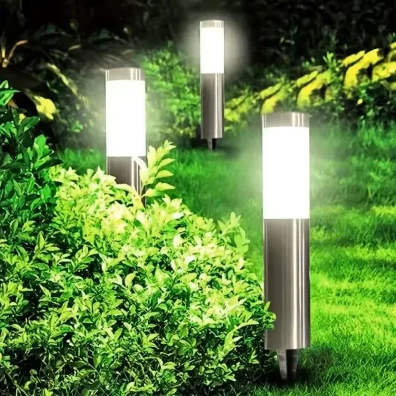 Solar Floor Lamp Outdoor Motion Sensor Waterproof Garden Lawn Light