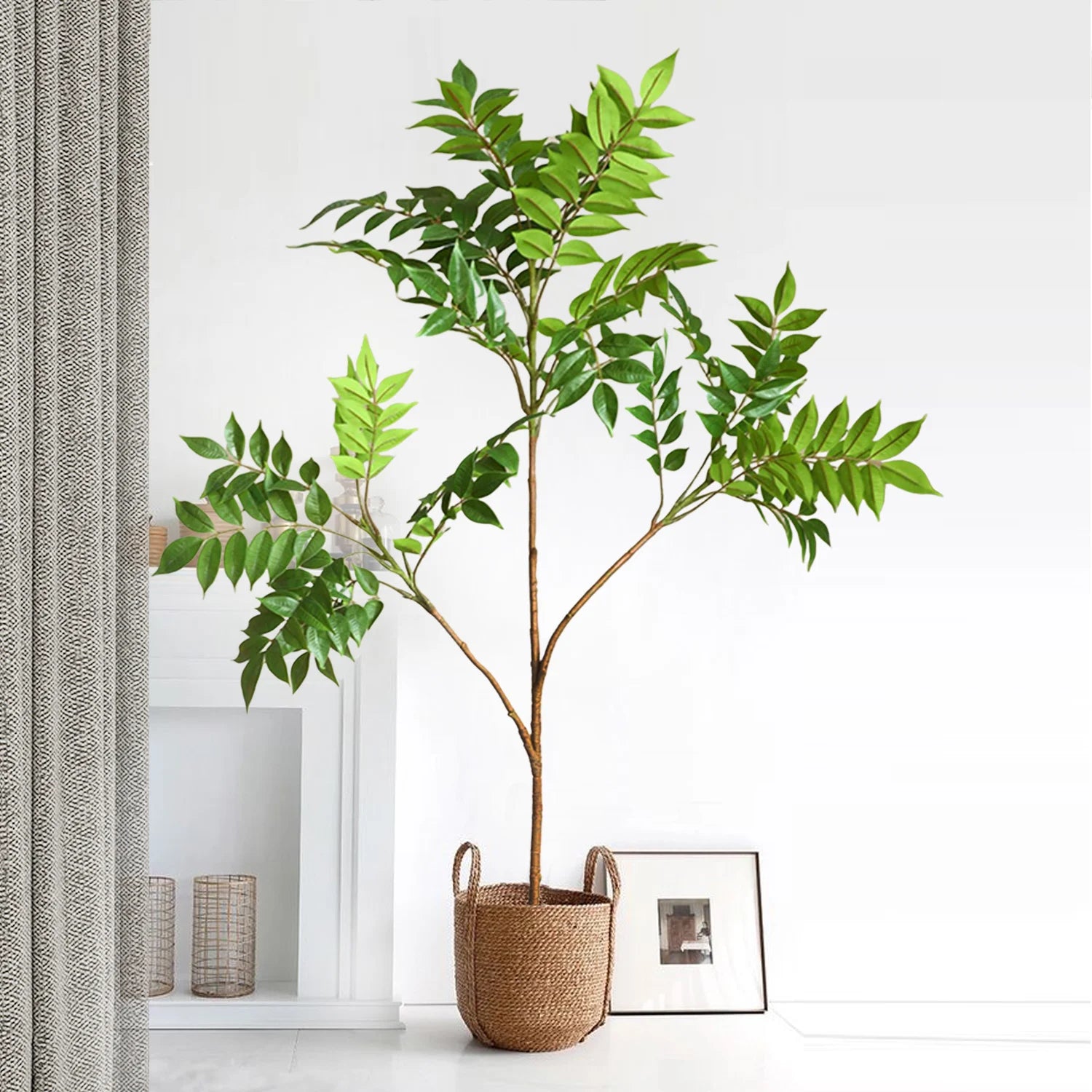 Artificial Fiddle Leaf Fig Tree Indoor Outdoor 77-135cm