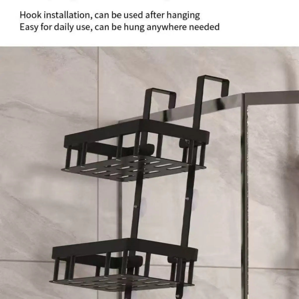 Corner Shower Shelf Wall Mounted 3-Tier Metal Rack