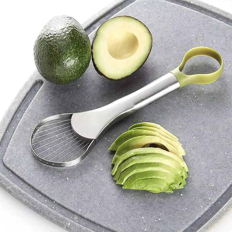 2-in-1 Stainless Steel Avocado Slicer and Peeler Tool