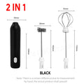 2-in-1 Electric Milk Frother & Egg Beater – Cordless USB-C Rechargeable